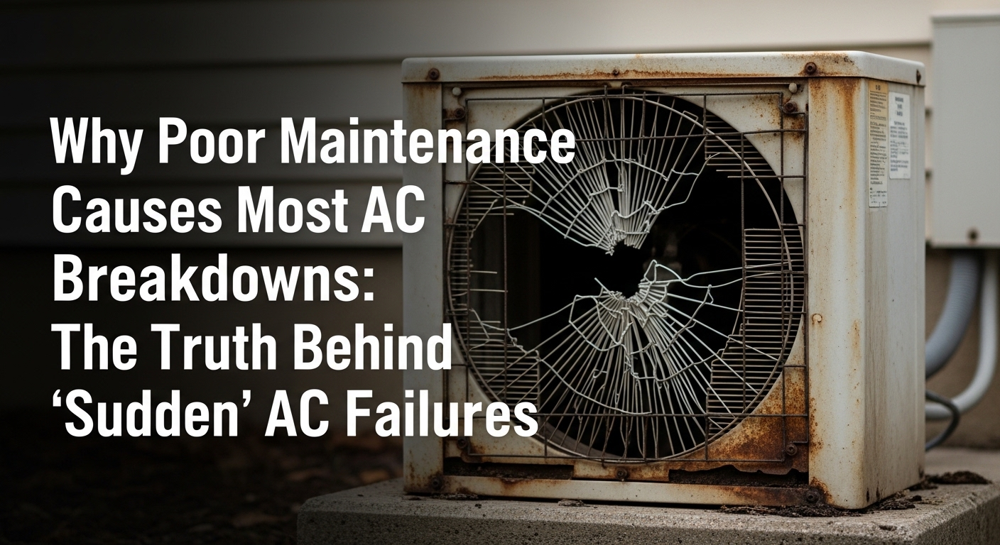Why Poor Maintenance Causes Most AC Breakdowns: The Truth Behind “Sudden” AC Failures