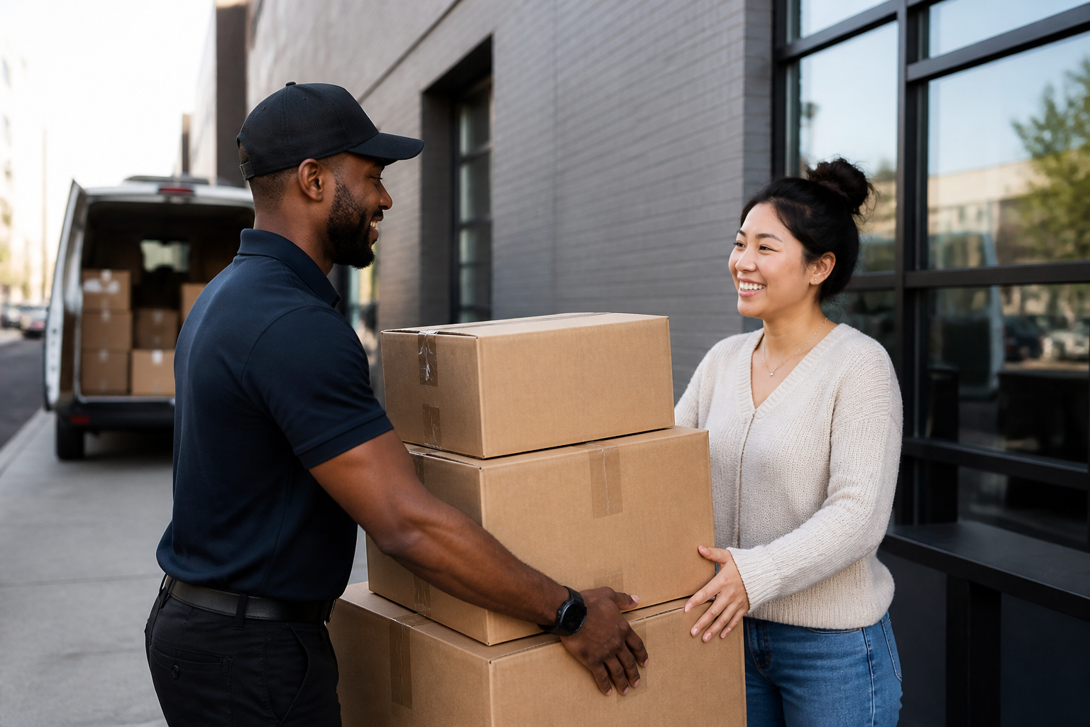 shipping boxes